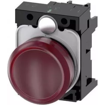 Siemens indikatoriaus lemputė plokščia Raudona 230 V kintamoji SIRIUS ACT 3SU1106-6AA20-1AA0 1 vnt.