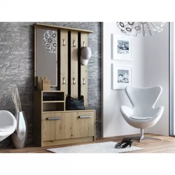 Spintelė prieškambariui Top e shop GAR ARTISAN – ąžuolo spalva, 1 varstomas dureles