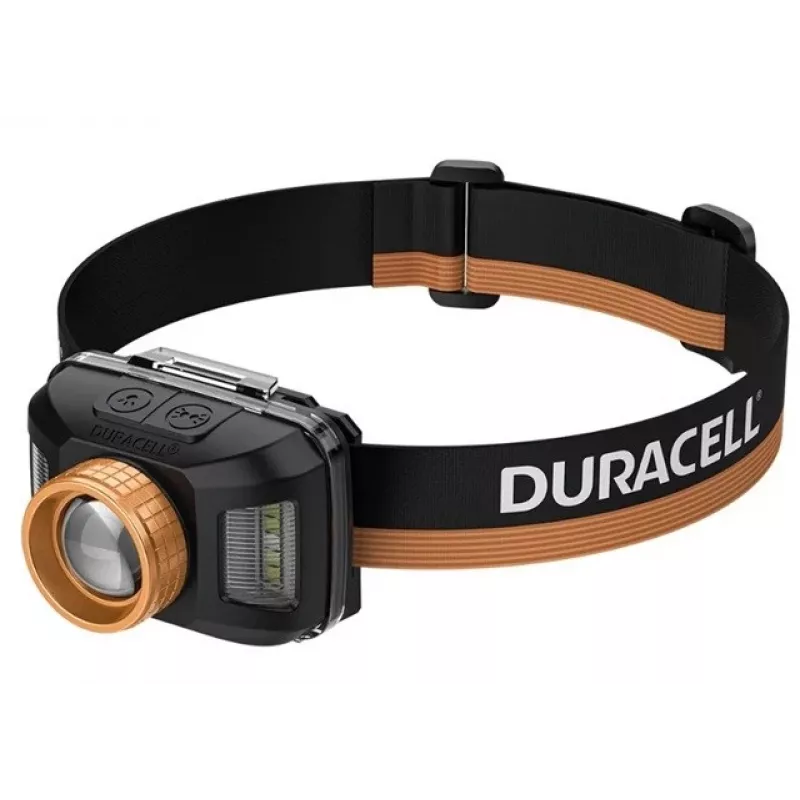 Duracell DH400 priekinė lemputė, juoda, oranžinė