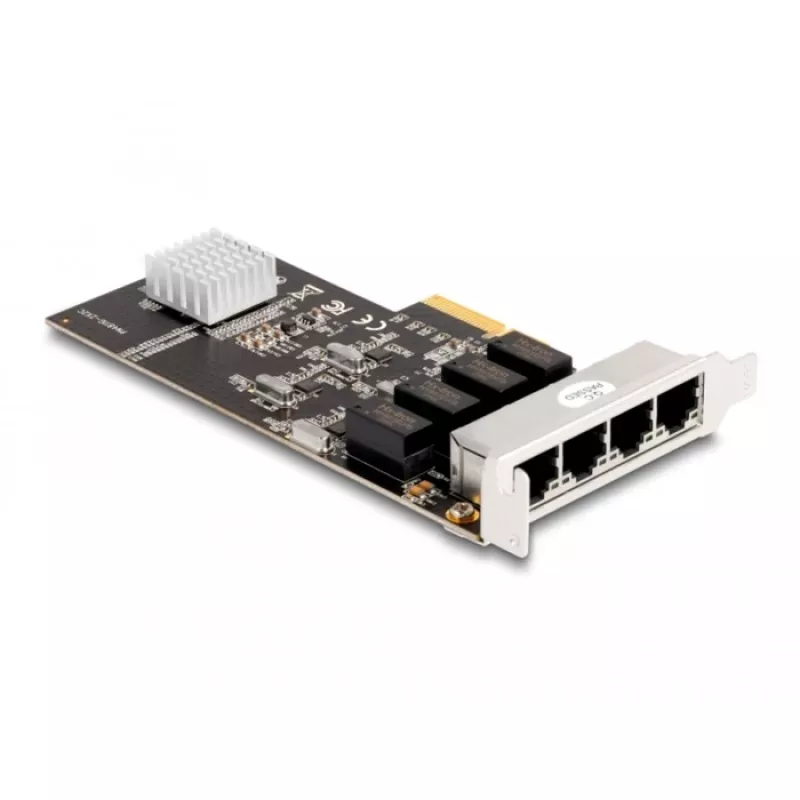 DeLOCK PCI Express x4 kortelė 4 x RJ45 Gigabit LAN RTL8111
