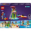 LEGO Friends paplūdimio vandens motorolerio gelbėtojų statybos rinkinys su 2 mini-lėlėmis ir delfino figūrėle, nuo 5 metų