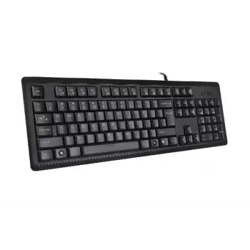 A4Tech KR-92 klaviatūra USB QWERTY angliška juoda