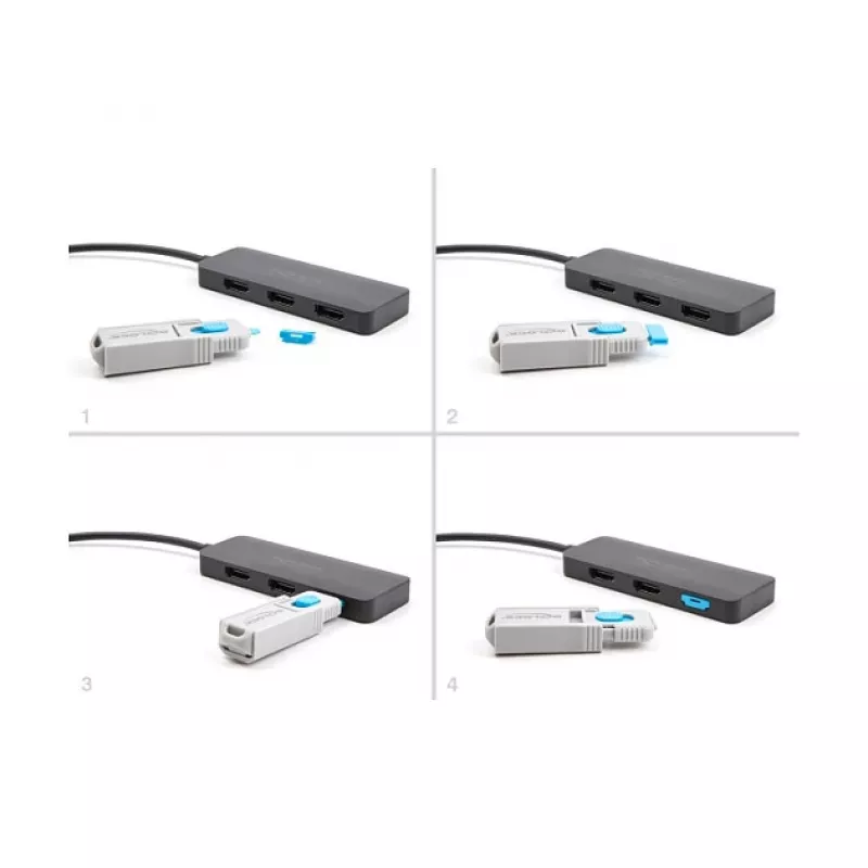 DeLOCK HDMI moteriško prievado blokatorius 10 vnt. mėlynas