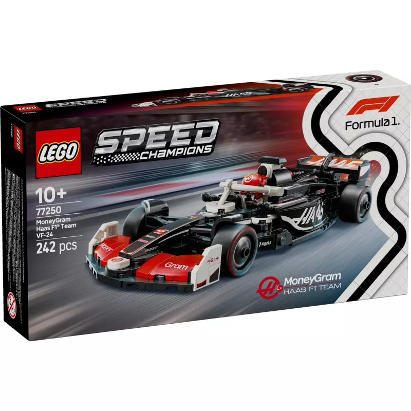 LEGO SPEED CHAMPIONS 77250 MoneyGram Haas F1 Team VF-24 lenktyninis automobilis