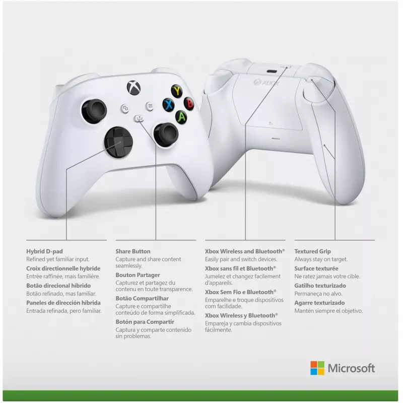 Microsoft Xbox belaidis valdiklis – Robot White