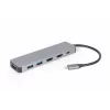 Gembird A-CM-COMBO3-03 USB Type-C 3-in-1 kelių prievadų adapteris (stotelė + HDMI + PD)