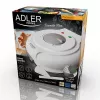 Vaflinė Adler AD 3038 – vienas apvalus vaflis, 1500 W, reguliuojamas termostatas, nelipnios plokštės, pilka/balta