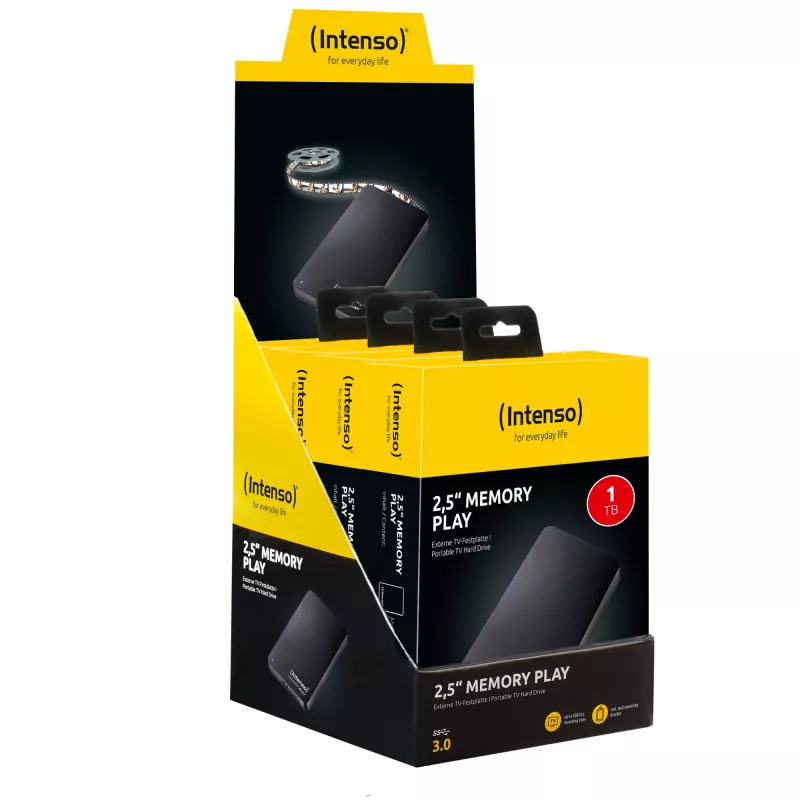 Išorinis kietasis diskas Intenso 1TB USB 3.0 2,5 colio Memory Play