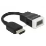 Delock 65587 HDMI-A kištukas į VGA (D-Sub 15) lizdą adapteris su garsu, juodas/baltas
