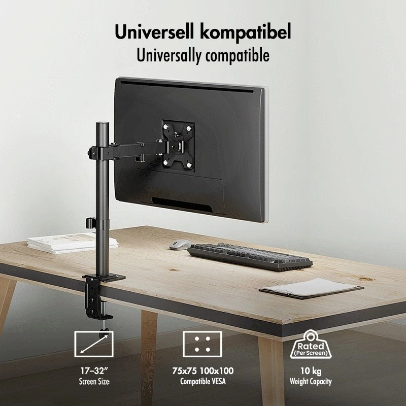 Monitoriaus laikiklis 17-32 col., 10 kg maks., plieninis LogiLink BP0215