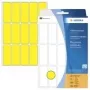 HERMA nuolatiniai lipdukai - Geltoni - 20 x 50 mm 480 lipdukai (32 lapai x 15) (2411)