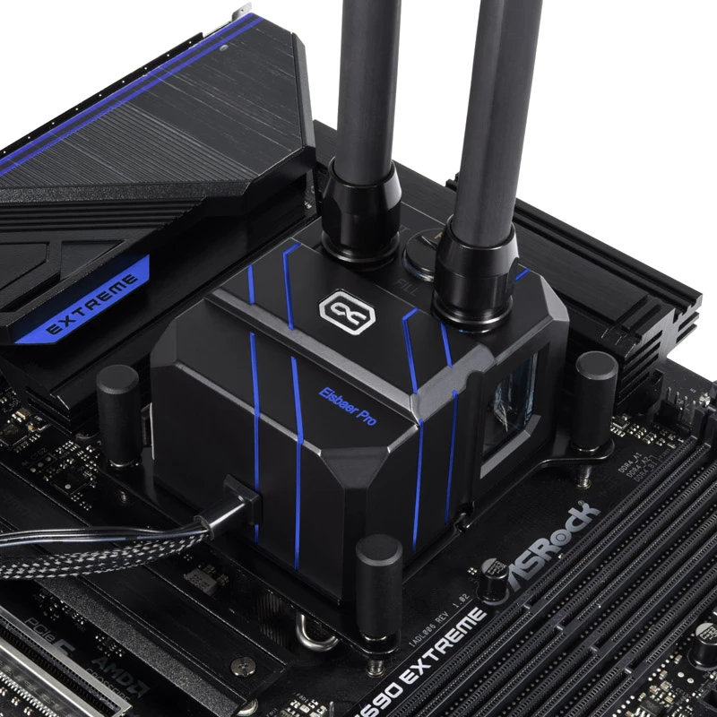 Skysčio aušintuvas Alphacool Eisbaer Pro Aurora Akrilas Varis Nikelis 1/4 colio