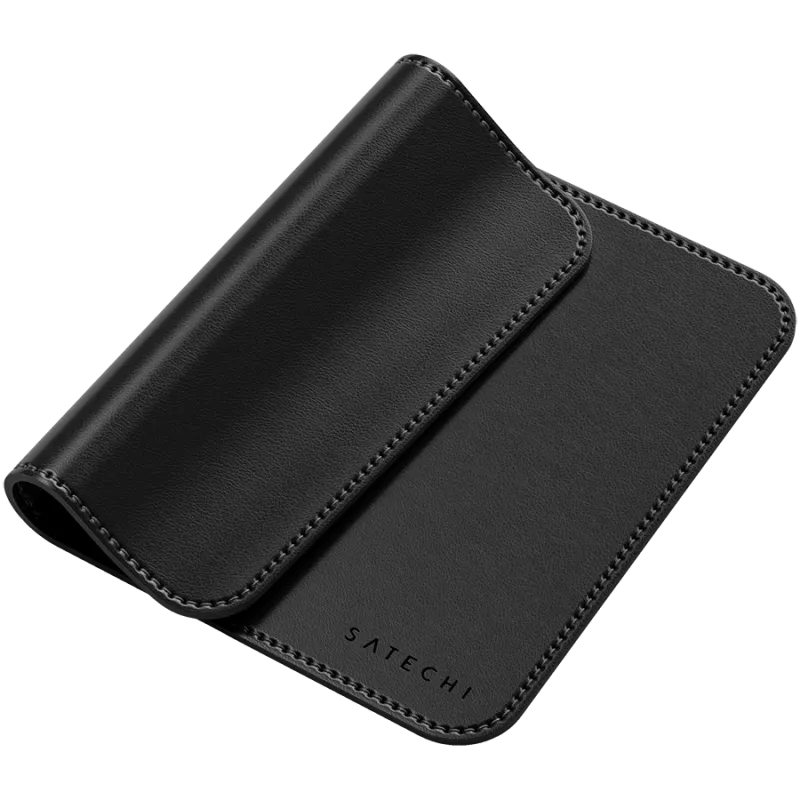 Satechi Premium Mouse Pad – Veganiškos odos pelės kilimėlis (juodas)