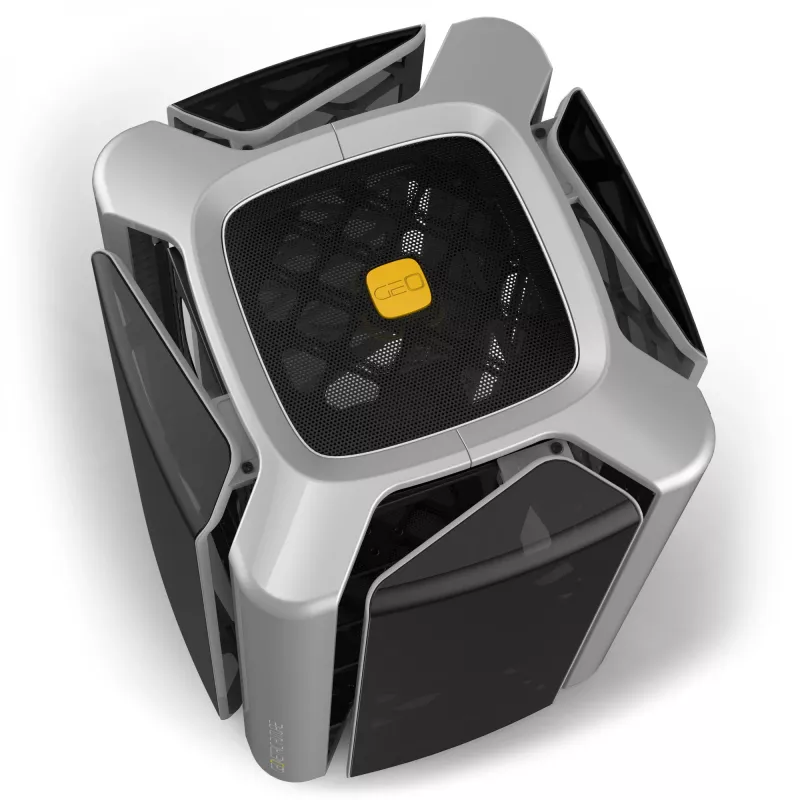 Kompiuterio korpusas Geometric Future M2 THE ARK Case TG pilkas