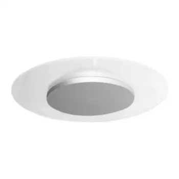 Synergy 21 LED lubinė apvali lempa permatoma 18W RL šilta balta