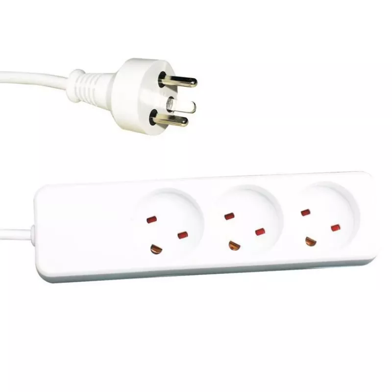 Prailginimo laidas Garbot 24155123-5EE 5m 3 lizdai vidaus patalpoms baltas