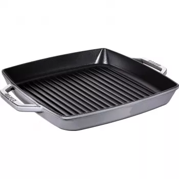 Grilių keptuvė Staub 40511-785-0 33 cm indukcinė grafito pilka