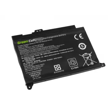 Baterija Green Cell HP150 – Ličio polimeras 4500 mAh, HP Pavilion 15-AU / 15-AW serijai, juoda