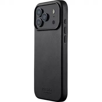 Mujjo pilnos odos dėklas, skirtas iPhone 17 Pro Max, juodas