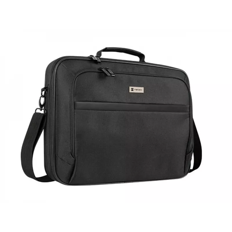 Portfelis NATEC Boxer Lite 39,6 cm (15,6 colio) – poliesteris, 2 skyriai, peties diržas, 410×305×65 mm, 750 g