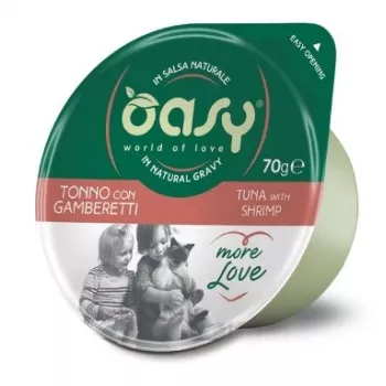Oasy More Love Tuna su krevetėmis puodelis 70g