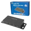 USB 2.0 šakotuvas LogiLink UA0141A, 4 prievadai, metalinis korpusas