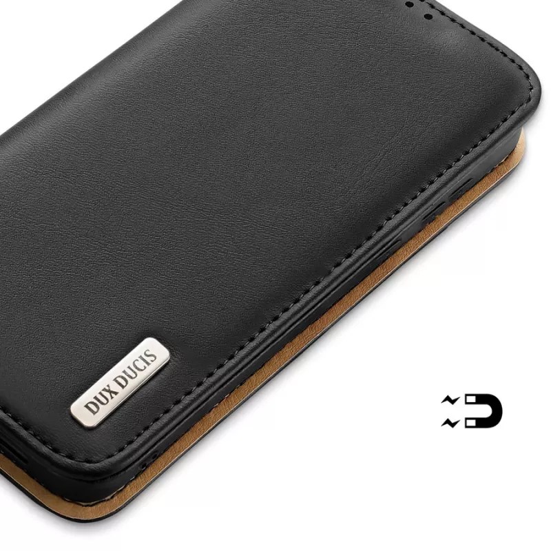 Dux Ducis Hivo odinis dėklas su atvartu Samsung Galaxy S22+ (S22 Plus) juodas