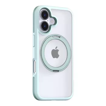 Apsauginis dėklas Torras Ostand R Fusion iPhone 16 – žalias, plonas apsauginis dėklas su tiksliomis išpjovomis