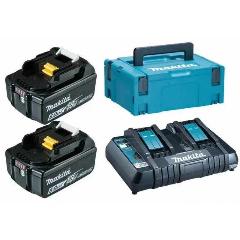 Makita 198077-8 belaidžio įrankio baterijos ir įkroviklio rinkinys