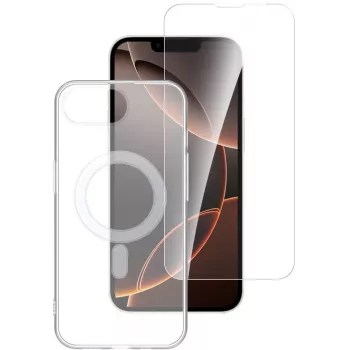 4smarts Premium - 360° apsaugos rinkinys - telefono užpakalinis dangtelis - suderinamas su MagSafe - termoplastinis poliuretanas (TPU)