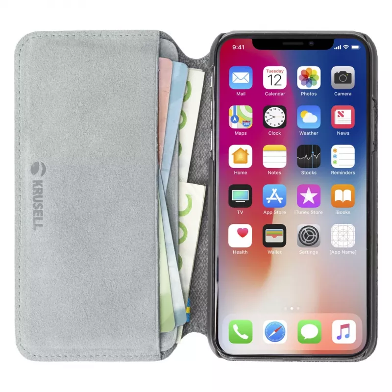 Dėklas Krusell Broby 4 Card SlimWallet iPhone XS Max