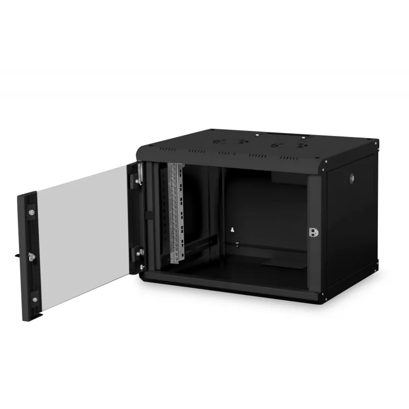 Sieninis tinklo spintos stovas Digitus DN-19 07-U-SW, 7U, juodas