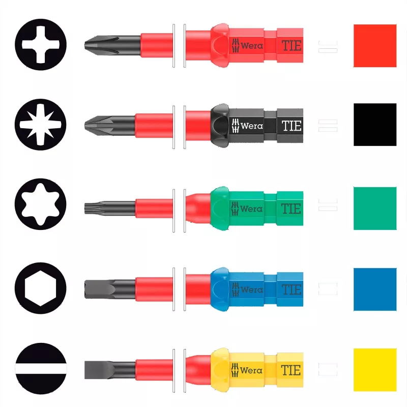 Atsuktuvų rinkinys Wera 05006617001 6 dalių su ergonomiškomis rankenomis