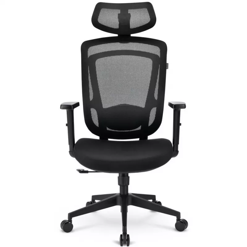 Biuro kėdė Sharkoon OfficePal C10 – juoda, ergonomiškas dizainas, reguliuojamas aukštis