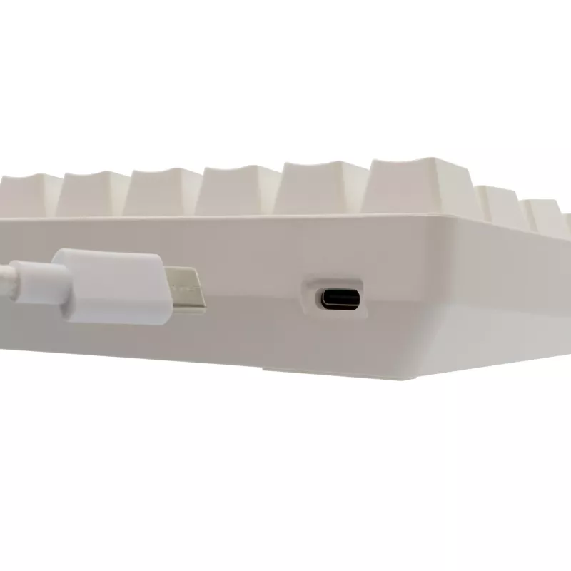 Laidinė mechaninė klaviatūra White Shark Shinobi-2 (GK-004221) – mėlyni jungikliai, balta, US išdėstymas