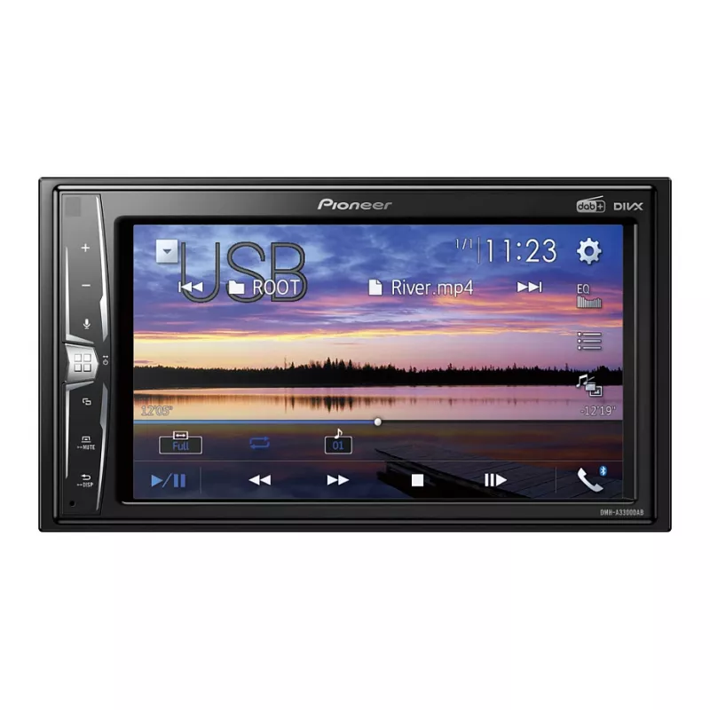 Automobilinis medijos imtuvas Pioneer DMH-A3300DAB Juodas Bluetooth 2 DIN 50W
