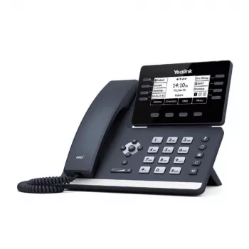 IP telefonas Yealink SIP-T53C – stalinis VoIP telefonas be maitinimo adapterio