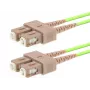 Skaidulinis šuoliukas LOGON AL5SCSC10I/5I — OM5, SC–SC, 10 m, 50 µm, pilnas dupleksas, šviesiai žalia