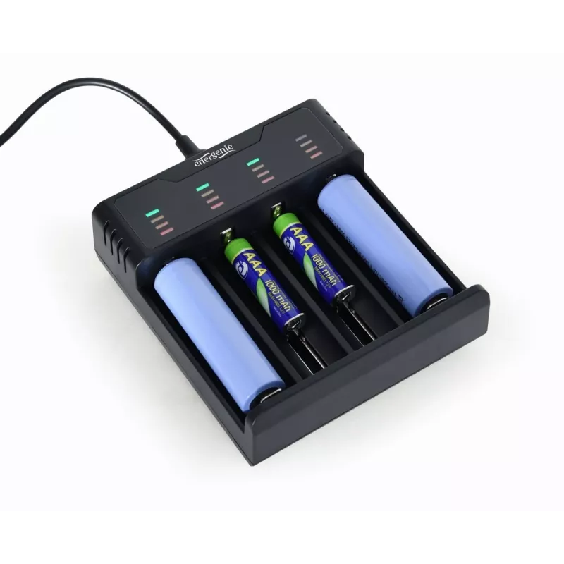 Gembird BC-USB-02 USB įkroviklis ličio jonų, NiCd, NiMH baterijoms