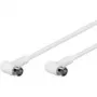 Wentronic Goobay SAT kampinis jungiamasis kabelis, F-Quick, 100% ekranuotas, baltas, 1,5 m - F-Plug (Quick) 90° F-Plug (Quick) 90° (67341)