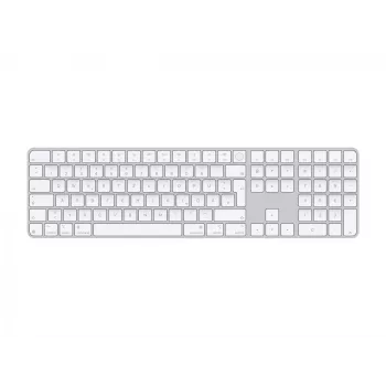 Apple Magic Keyboard MXK73D/A belaidė klaviatūra su Touch ID ir skaitmeniniu bloku QWERTZ vokiškas išdėstymas balta