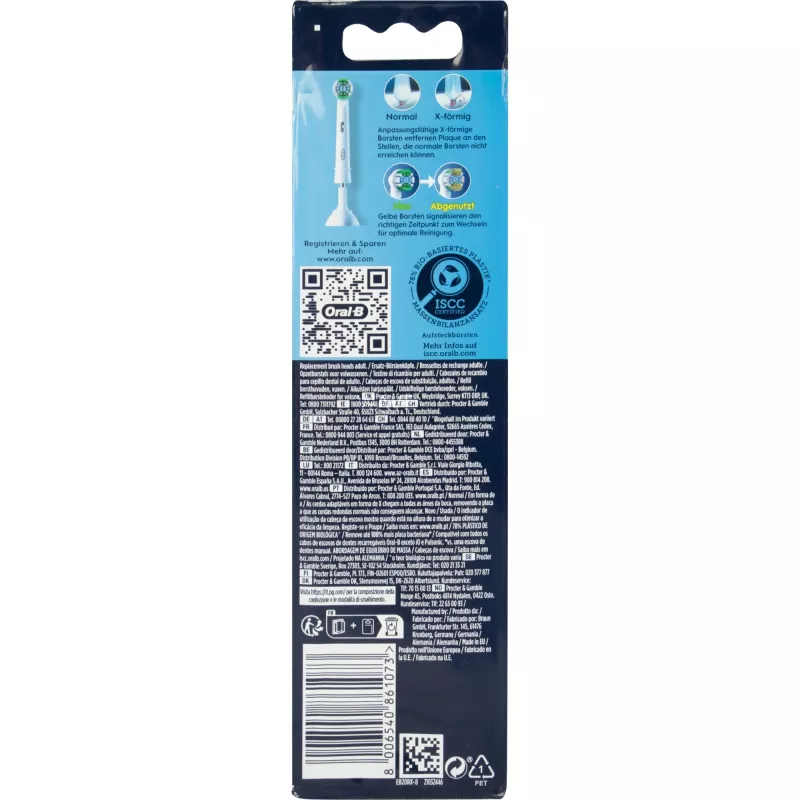 Oral-B Sonic pakeičiamos šepetėlio galvutės 8 vnt., modelis 861073, Precis White