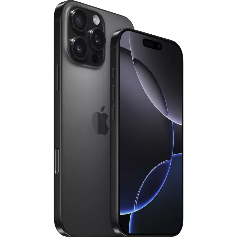 Išmanusis telefonas Apple iPhone 16 Pro Max, 256 GB atmintis, 6,9" ekranas, dvi SIM, juodo titano spalvos