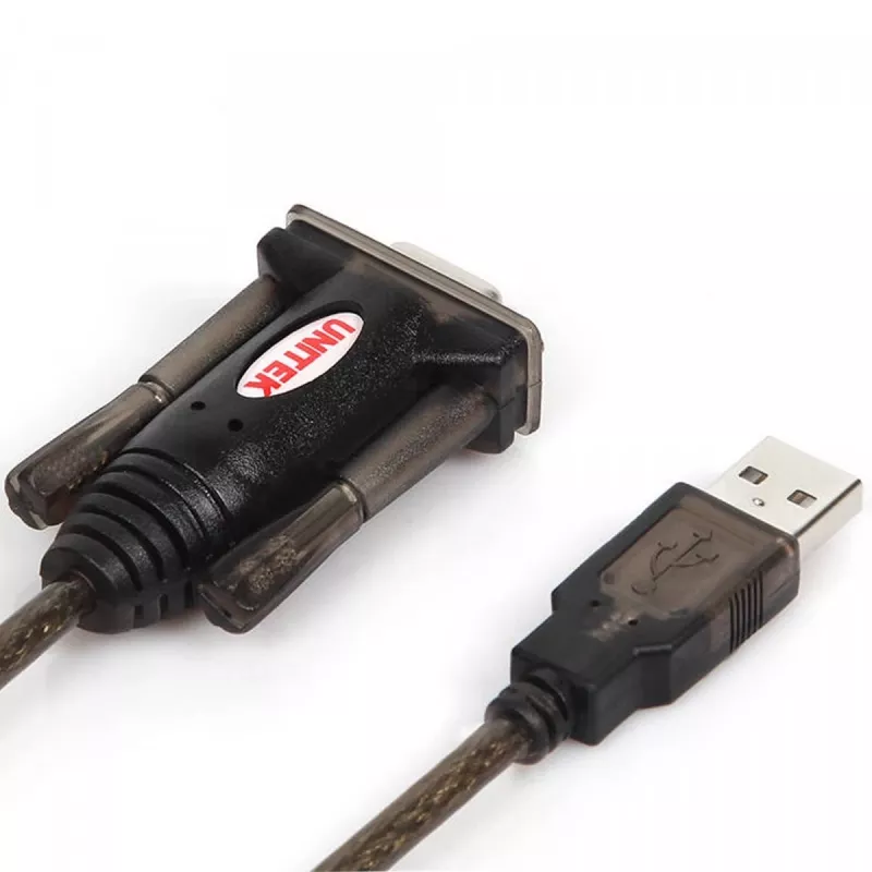 UNITEK Y-105A serijinis kabelis juodas 1,5 m USB-A į DB-9