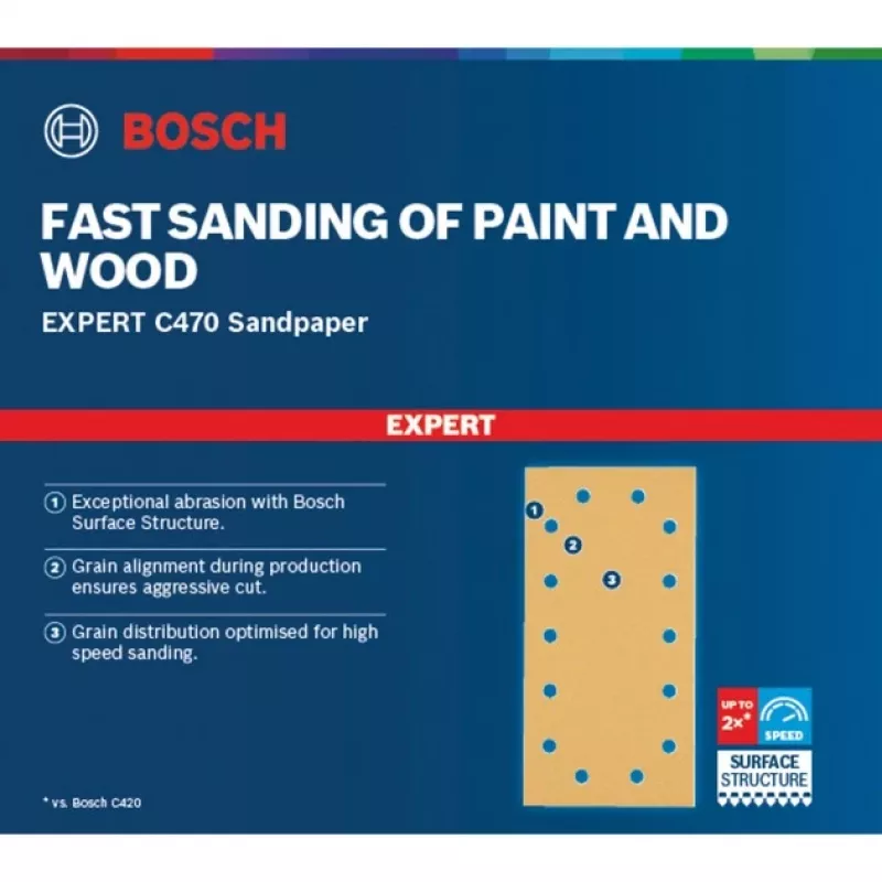 Bosch Expert C470 šlifavimo popierius