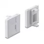 Užvalkalas Snap-in 45×45 mm Keystone moduliui DELOCK Easy 45, 1 prievadas, ABS, baltas, su dulkių dangteliu