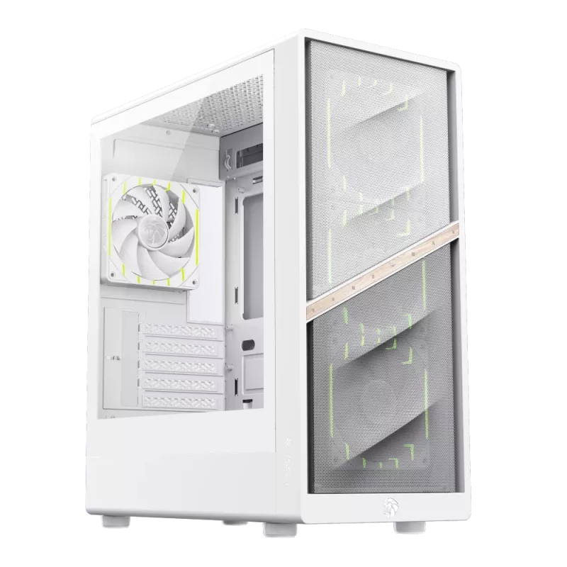 Gamemax AERIS 330 MW Mini Tower korpusas baltas