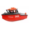 Amewi Rescue Boat 26117 – gelbėjimo valtis su bešepetėliu vandens srovės varikliu, 320 mm, juoda/raudona