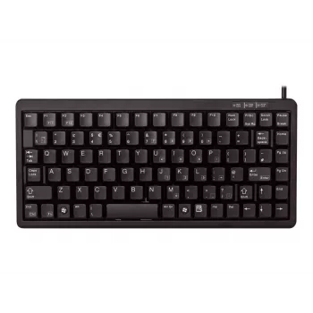 Klaviatūra CHERRY G84-4100, mini, USB, QWERTY, juoda