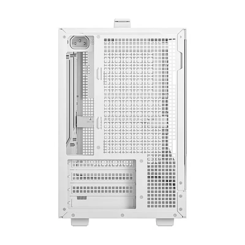 Kompiuterio korpusas DeepCool CH160 PLUS WH Small Form Factor baltas, microATX, grūdintas stiklas, USB-C